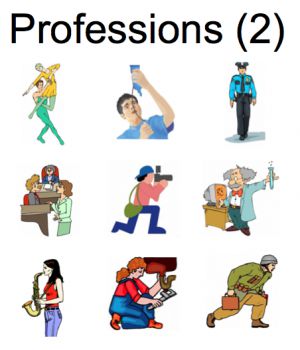 Interactive: Notebook: French: Professions (audio) 2/4