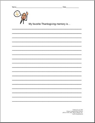 Writing Prompt: Thanksgiving (elementary)