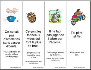 French: Bookmarks – proverbs 2