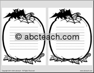 Shapebook: Halloween – Bat and Pumpkin