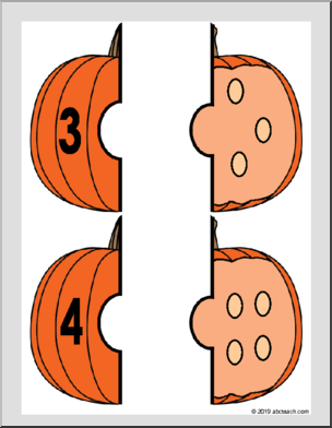 Pumpkin Puzzles – Counting (color)