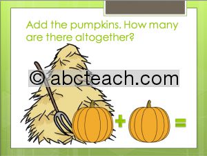 PowerPoint: Math: Pumpkin Patch Fun: Addition  (prek-primary)