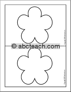 Punch Pin Card: Flower – 2 per page (Montessori/preschool)