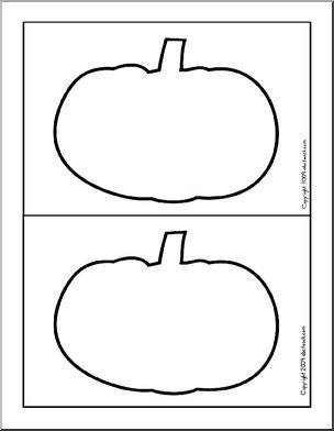 Punch Pin Card: Pumpkin – 2 per page (Montessori/preschool)