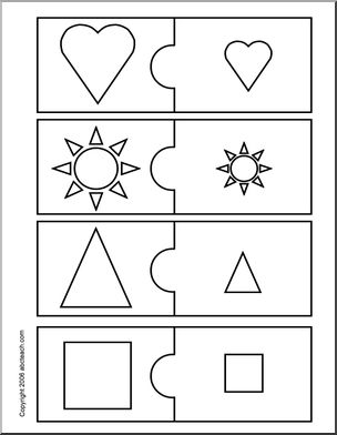 Matching: Big and Small (pre-k/primary) b/w | Abcteach