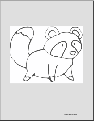 Coloring Page: Raccoon