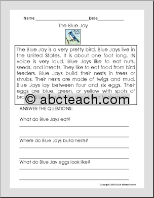 Comprehension: Blue Jays (primary)