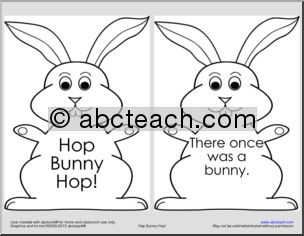 Booklet: Easy Reader: Hop Bunny Hop (kdg-grade 1)