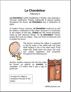 Comprehension: La Chandeleur (upper elem)