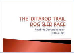 PowerPoint: PowerPoint Presentations with Audio: The Iditarod