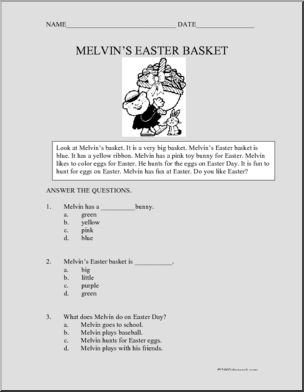 Fiction: Melvin’s Easter Basket (primary)