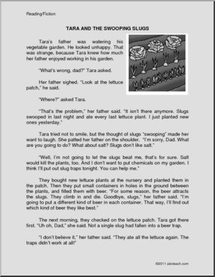 Fiction: Tara and the Swooping Slugs (upper elem)