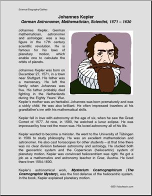 Biography: Johannes Kepler Astronomer (elem)