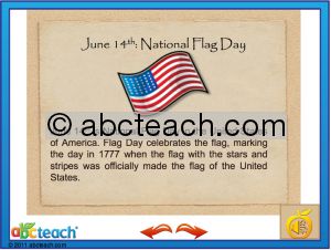 Interactive: Flipchart: Reading Comprehension (with audio): Flag Day