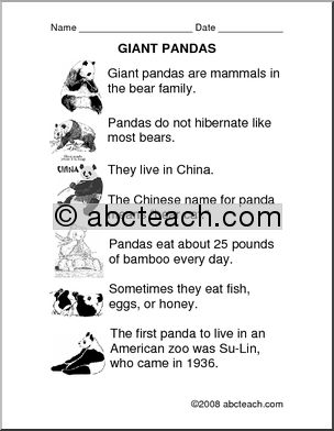 Comprehension: Pandas (primary/elem)