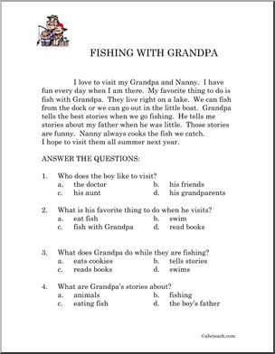 Fiction: Fishing with Grandpa (primary)