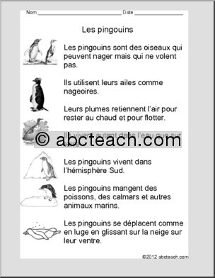 French: ComprÃˆhension de lecture