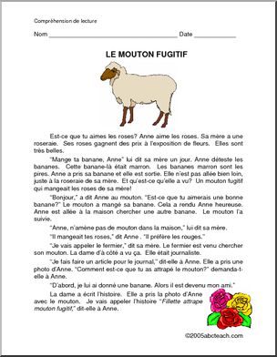 French: Le mouton fugitif