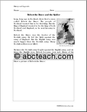 Legend: Robert the Bruce and the Spider (primary/elementary)