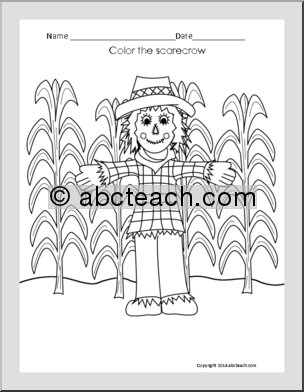 Easy Reading Comprehension: Scarecrows (k-2)
