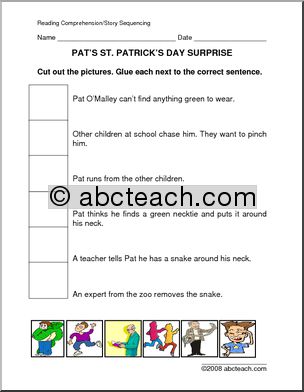 Story Sequencing: St. PatrickÃ­s Day Surprise (primary/elem)