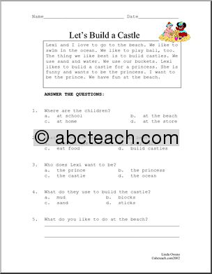 Fiction: Let’s Build a Castle (elem)