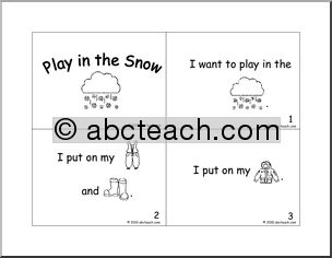 Booklet: Play in Snow Rebus (kdg)