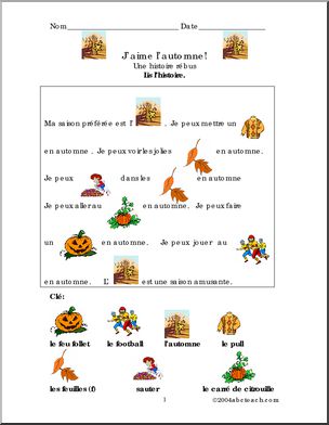 French: J’aime l’automne