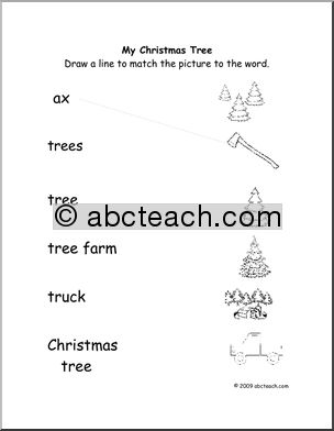 Easy Rebus Story:  My Christmas Tree (early primary)