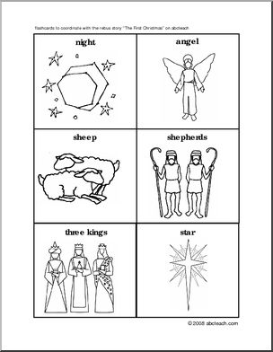 Rebus: The First Christmas – flashcards