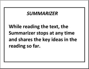 Reading Strategies: Reciprocal Learning Posters (b/w) – Abcteach