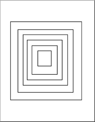 Coloring Page: Shapes – Rectangles 1