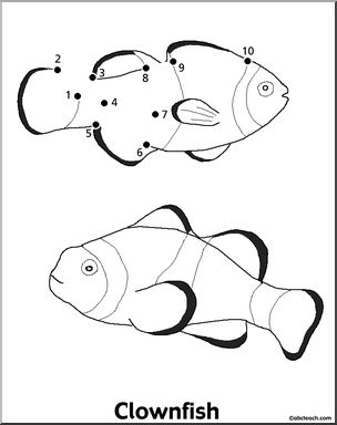 Dot to Dot: Reef – Clownfish (to 10)