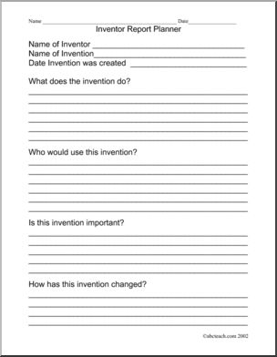 Report Planner: Inventors/Inventions