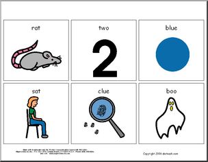 Rhyming Cards with pictures (set 1)