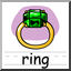 Clip Art: Basic Words: Ring Color (poster)