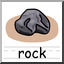 Clip Art: Basic Words: Rock Color (poster)