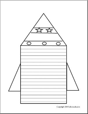Shapebook: Rocket  (with lines)