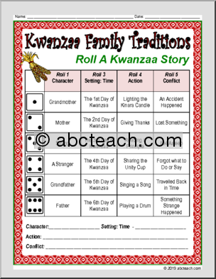 Roll A Story – Kwanzaa Family Traditions