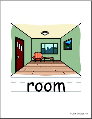 Clip Art: Basic Words: Room Color (poster)