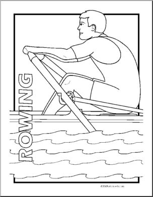 Coloring Page: Sport – Rowing