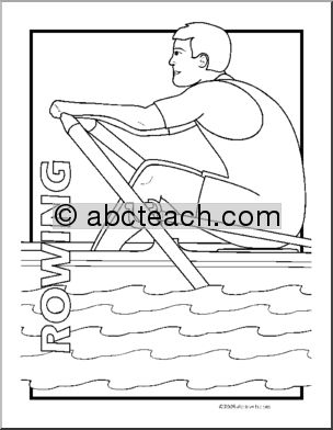 Coloring Page: Sport – Rowing