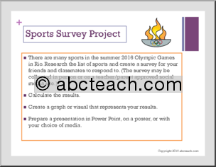 Research Report: 2016 Summer Olympics (grades 3-6)