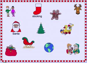 Interactive: Notebook: Rebus: Santa Claus Story ESL (audio)