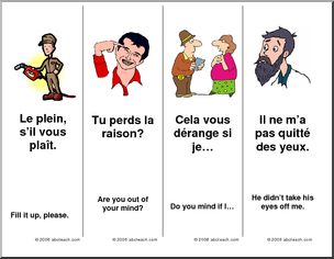 French: Bookmarks – expressions set 2 – 1