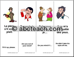 French: Bookmarks – expressions set 2 – 1