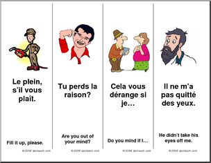 French: Bookmarks – expressions (set 1)