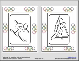 Shapebook: Winter Olympics Sports Posters