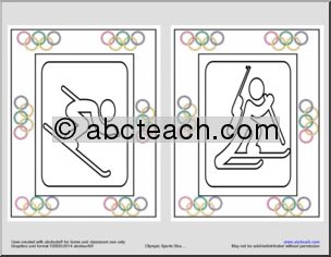 Shapebook: Winter Olympics Sports Posters