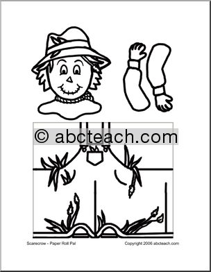 Craft: Paper Roll Pal – Scarecrow (preschool-elem)